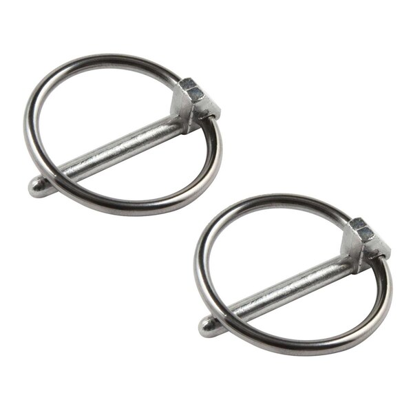 Allstar Performance 0.19 in. Flip-Over Steel Hood Pin Clip, 2PK ALL18515 - main